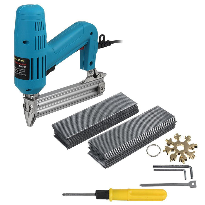 1800W Electric Straight Nail Staple Guns Heavy-Duty Woodworking Staple Machine