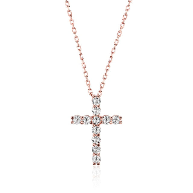 Moissanite Cross Pendants For Women - Okeihouse