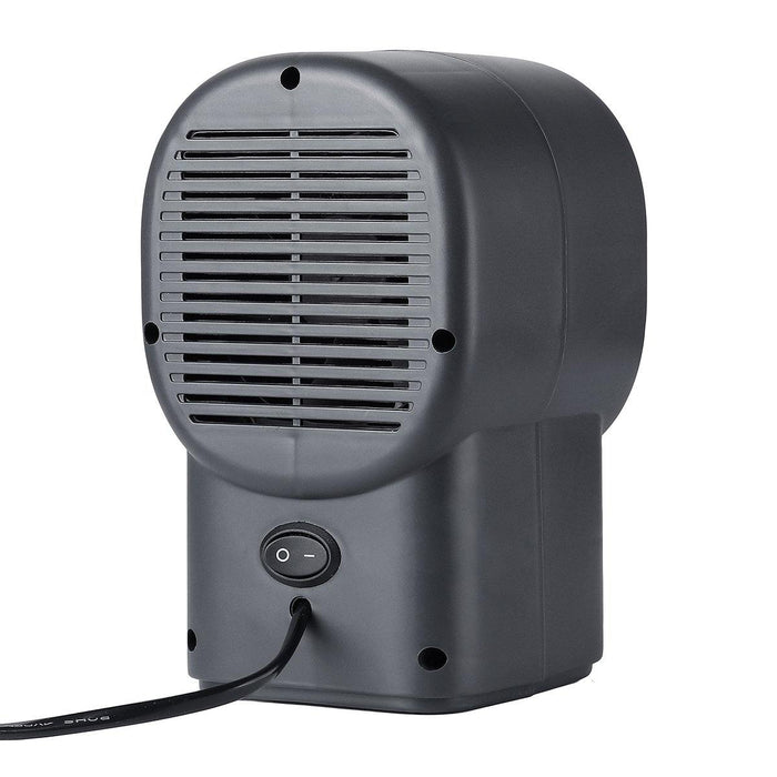 500W Portable Mini Electric Heater Fan Handy Air Warmer Silent Winter Home Office (Grey)