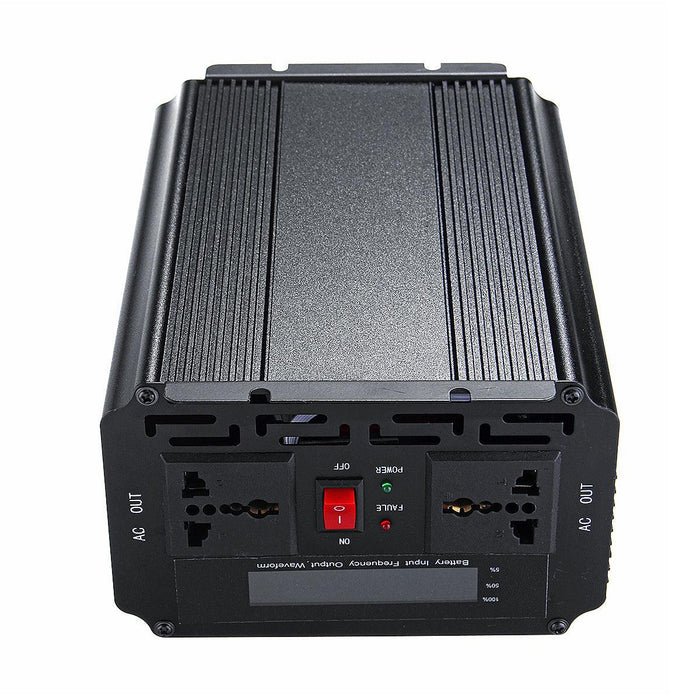 5000W Smart Solar Power Inverter DC 12V/24V to AC 220V/110V Converter Intelligent LCD Display