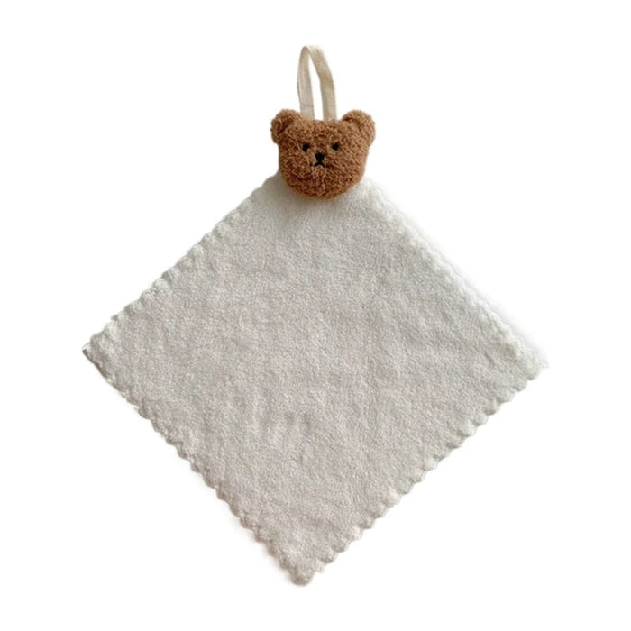 25X25Cm Soft Wiping Towel Baby Adult Face Towel Washcloths Quick Dry Bear Square Towel Kitchen Bathroom Wipe Cloths