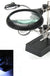 5 LED Light Magnifier Magnifying Glass Helping Hand Soldering Stand with 3 Lens