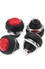 4Pcs Waterproof Button Switch Momentary Off/On Push Button Switch Red 12mm