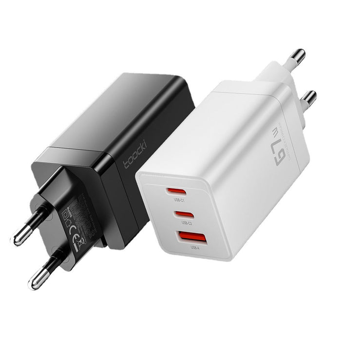 67W Pole Charger Gallium Nitride Three-port Fast Charging Charger