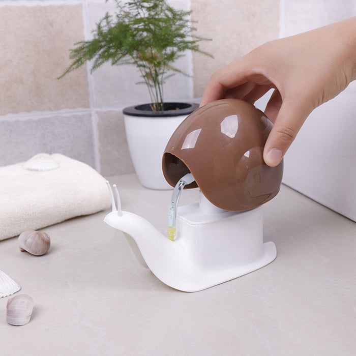 Cute Snail Soap Dispenser for Kitchen Bathroom Etc.Snail Shape Press Type Liquid Soap Dispenser Home Bathroom Shampoo Lotion Bottle