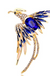 Crystal Phoenix Brooches - Okeihouse