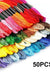 24/36/50/100/200PCS Cross Stitch Embroidery Thread 8m DIY Cotton Thread