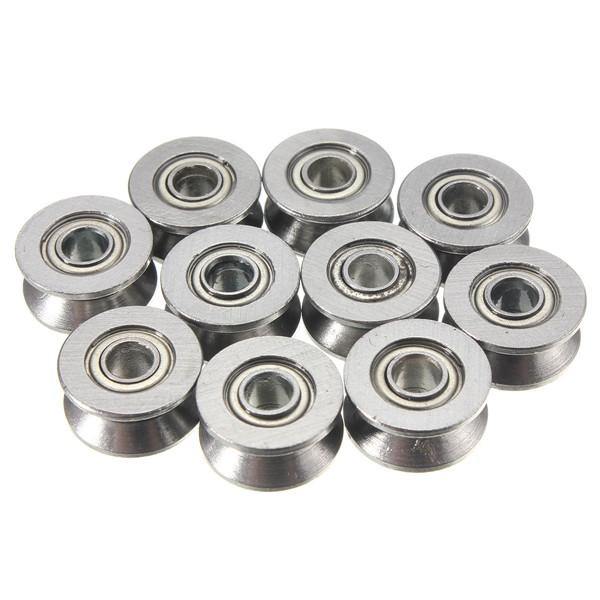 10pcs 624VV V Groove Sealed Ball Bearings V Groove 4x13x6mm 1.5mm Deep Ball Bearings