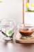 Creative Household Coffee Milk Dried Flower Quicksand Double Layer Glass Cup