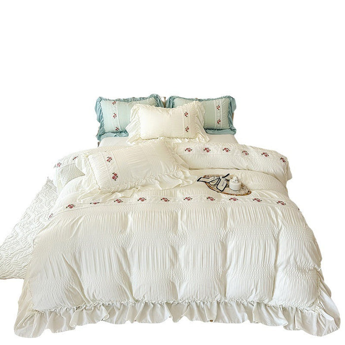 Four Seasons Seersucker Washed Cotton Bed Four-piece Set