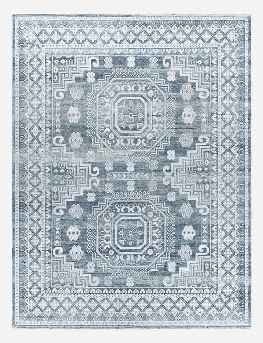 Ghobadi Hand-Knotted Wool-Blend Morrocan Style Rug