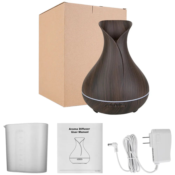 Essential Oil Diffuser Mist Maker Fogger 500ML Large Capacity Ultrasonic Air Humidifier with LED Lights for Home Aroma Diffuser