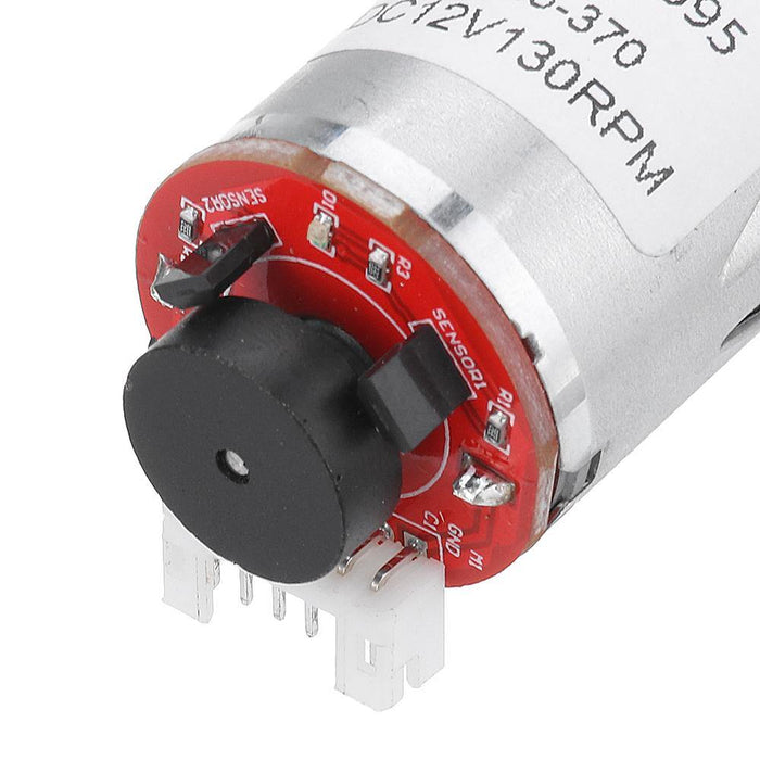 Machifit 25GA370 DC 12V Micro Gear Reduction Motor with Encoder Speed Dial Reducer