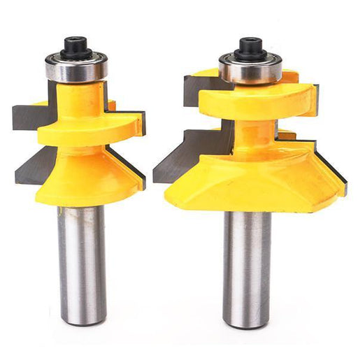 Drillpro RB34 1/2 Inch Shank Matched Tongue Groove V-notch Router Bit