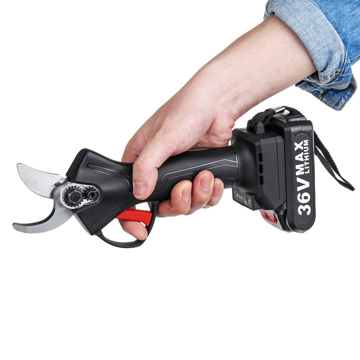 9000mah 36V Cordless Electric Pruning Shears 4 Gears Rechargeable Scissors Branches Cutter