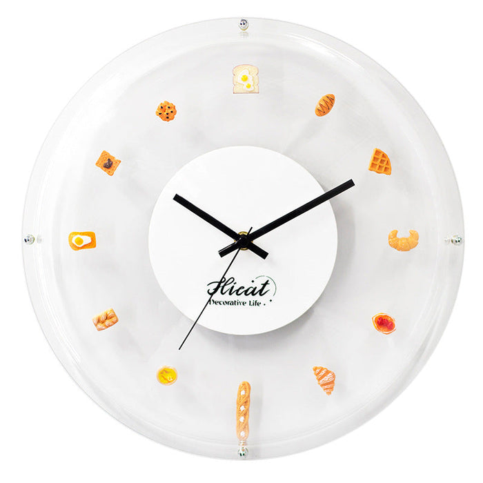 Bread Bubble Clock Polka Dot Bubble Clock Living Room Bedroom Wall Clock Acrylic Mute