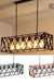85-265V E27 Industrial Kitchen Pendant 4/6-Light Chandelier Ceiling Lamp Fixture Decor Without Bulb