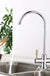 1/4'' Double Holes Chrome RO Reverse Osmosis Kitchen Sink Drinking Water Filter Neck Faucet