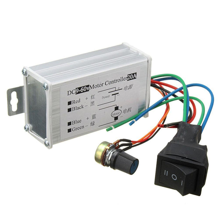 DC 12V 24V 36V 48V SoftStart Reversible Motor PWM Speed Control PWM Controller