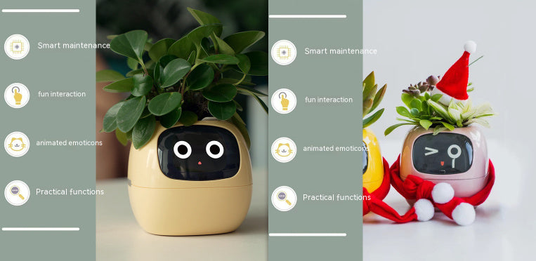 Facial Expression Control Intelligent Flower Pot