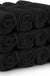 Luxury Cotton Washcloths Set 12 Pack - Hotel Quality Cleansing Face Towels Set, Black Small Bathroom Hand Towels | 12 Pack | Black