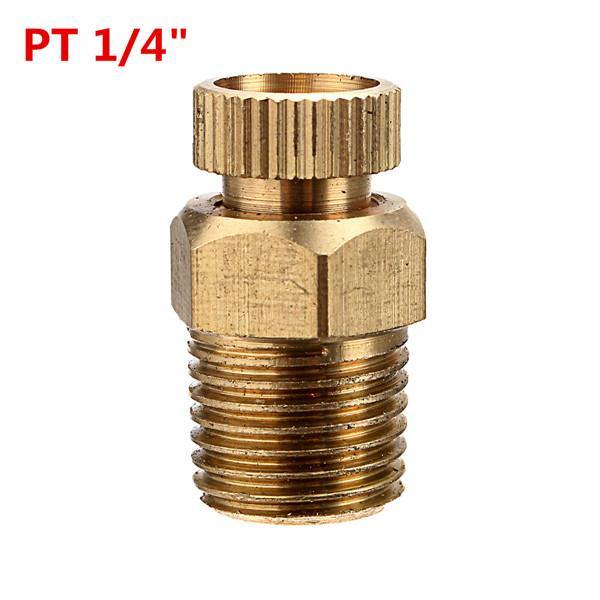 PT 1/2 3/8 1/4 Inch Brass Drain Valve Air Compressor Male Threaded Water Drain Valve