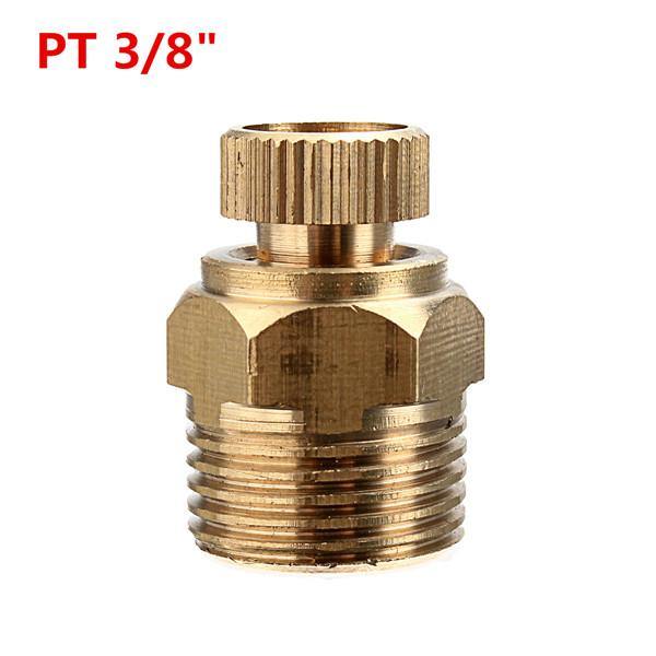 PT 1/2 3/8 1/4 Inch Brass Drain Valve Air Compressor Male Threaded Water Drain Valve