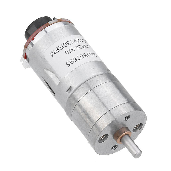 Machifit 25GA370 DC 12V Micro Gear Reduction Motor with Encoder Speed Dial Reducer