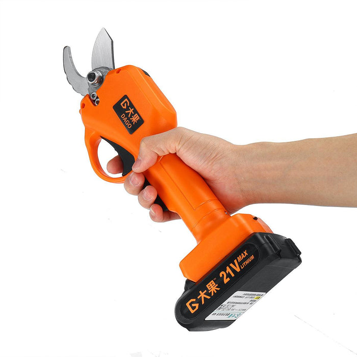 Cordless Pruning Shears Electric 21V Battery Cordless Secateur Branch Cutter Pruning Shears