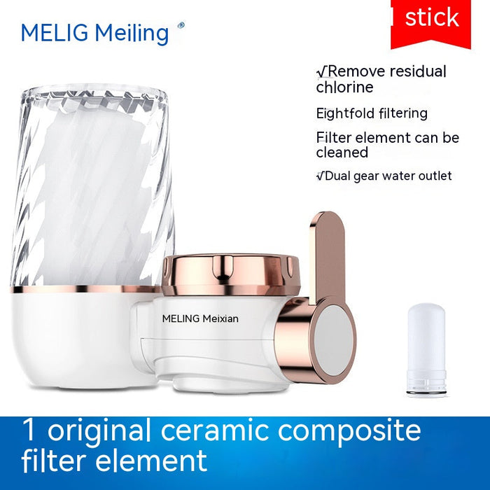 Faucet Water Purifier Filter Household Kitchen Tap Water Water Filter Kitchen And Bathroom Dual-use Front Water Purifier