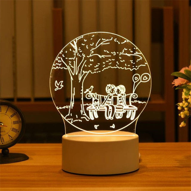 Acrylic Led Night Light - Okeihouse