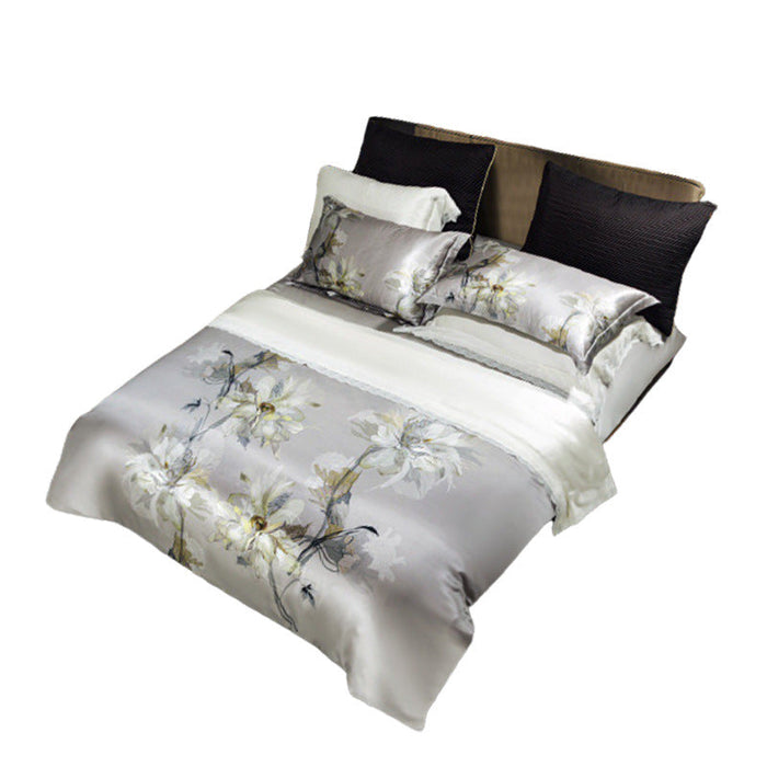 Digital Printed Four-piece Bedding Set Household