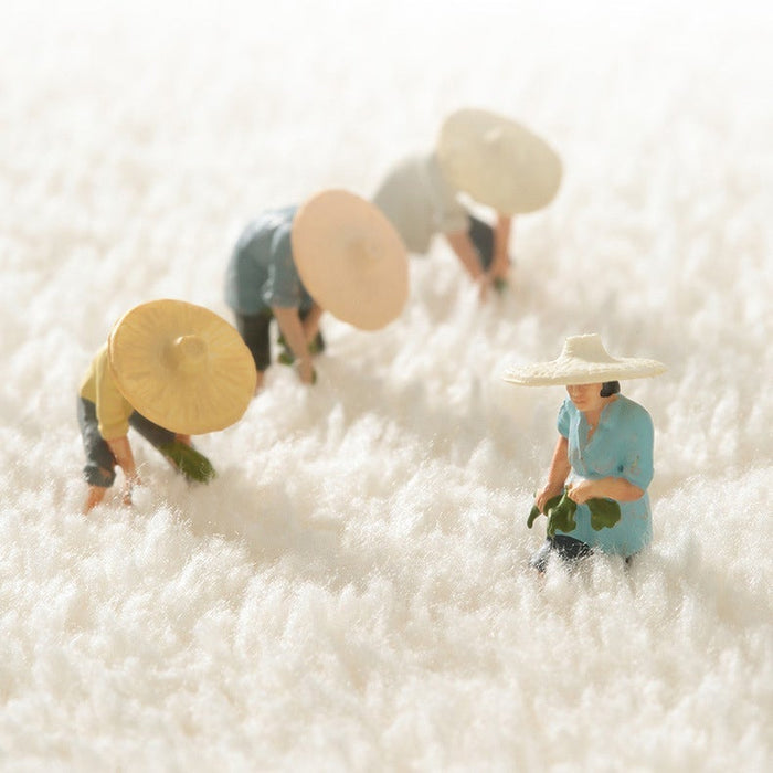 White Flower with Blue Ground Bath Mat