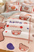 Cute Cartoon Milk Velvet Bedding Set Of Four