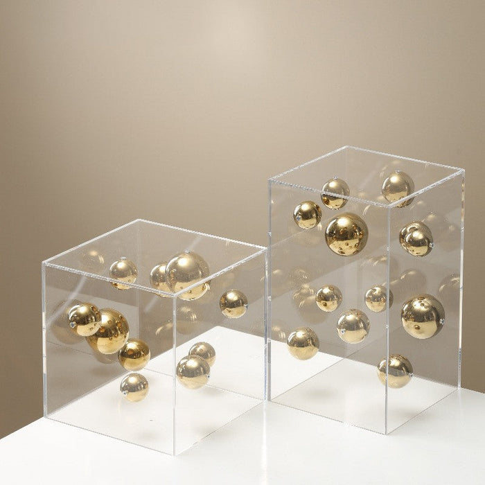 Creative Acrylic Metal Molecular Ball Light Luxury Ornaments