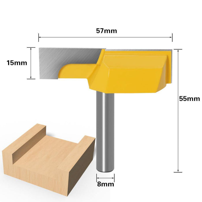 12mm or 8mm or 1/2 Inch Shank Bottom Cleaning Router Bit Straight Bit Clean Milling Cutter for Wood Woodworking Bits Cutting