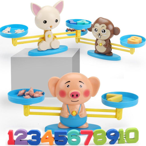 Animals Number Balance Math Toys Educational Toys Preschool Toddler Balancing Mathematics Game