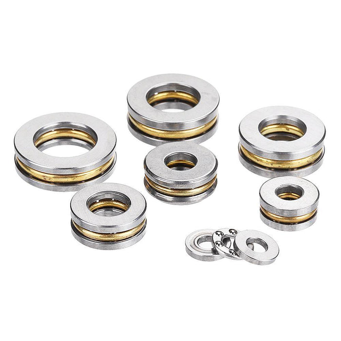 Machifit 5pcs Flat Thrust Ball Bearing ID. 2.5/3/4/6/7/8mm Mini Miniature Bearings F25-6 F3-8 F4-10