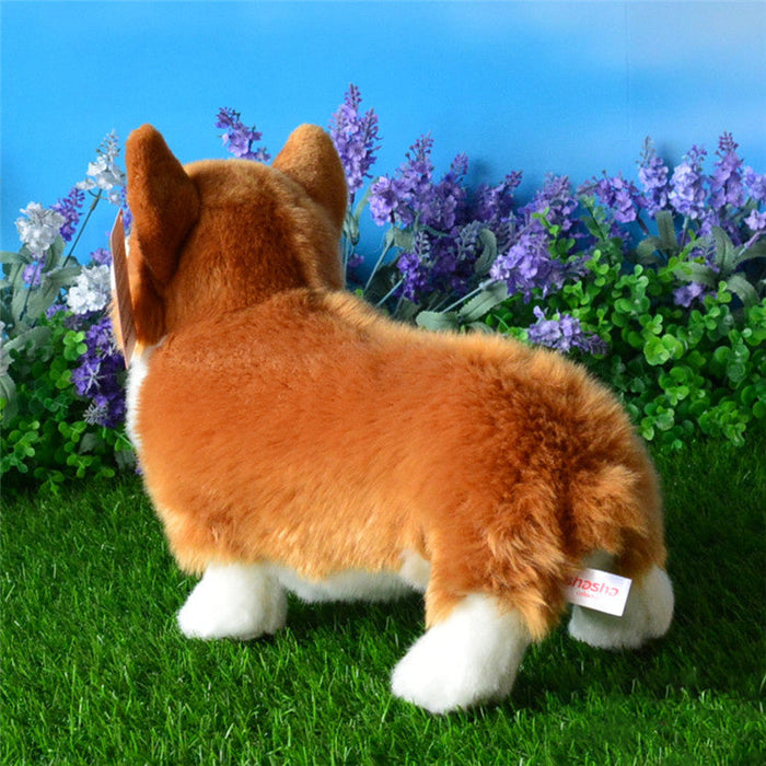 Corgi Action Dog Plush Toy Cute Corgi Simulation Animal