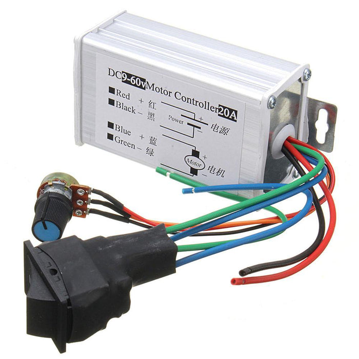 DC 12V 24V 36V 48V SoftStart Reversible Motor PWM Speed Control PWM Controller