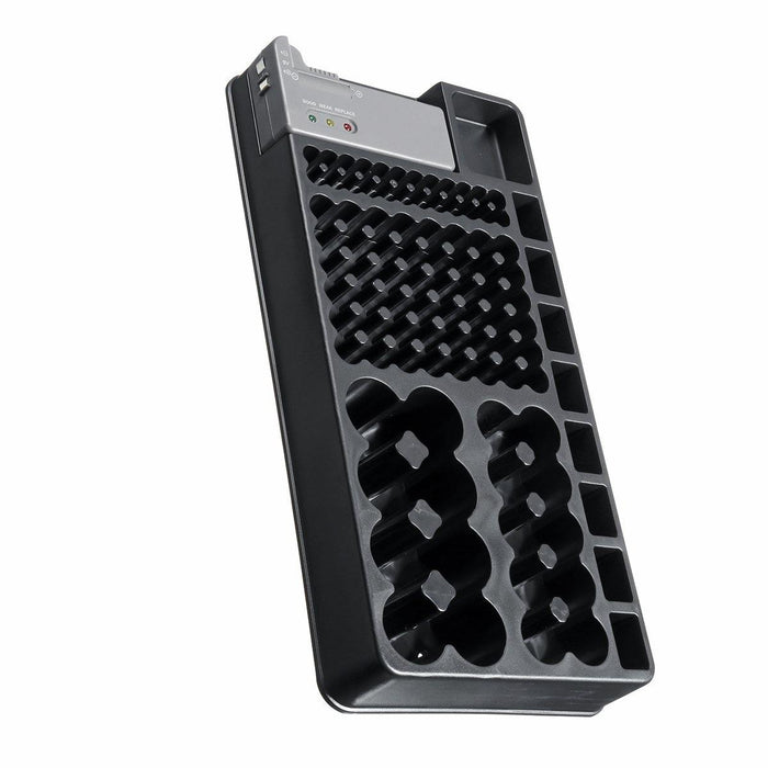 98Grids Battery Organizer Storage Holder with Removable Battery Tester Case