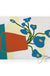 Feblilac Orange Vase and Blue Flowers PVC Coil Door Mat