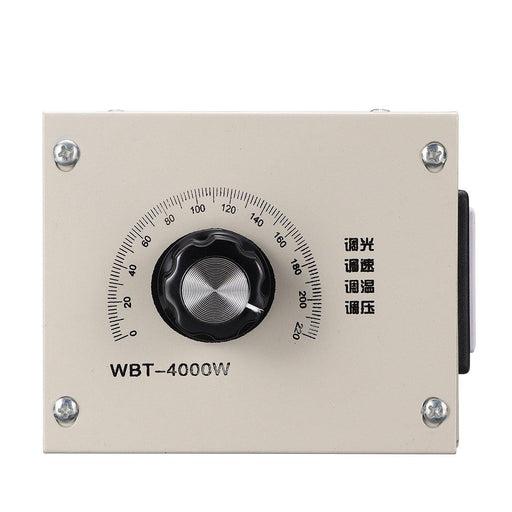 AC 0-220V 4000W Adjustable Voltage Speed Temperature Dimmer Controller For Thermostat Light Fan Motor Dimmer