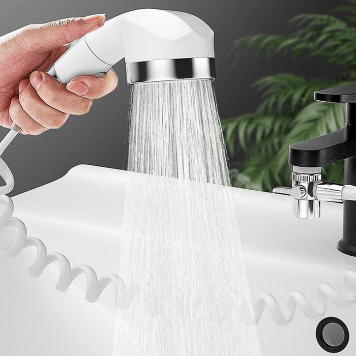 Wall Mounted Shower Faucet Set Bathroom Bathtub Shower Hand Held Spray Mixer