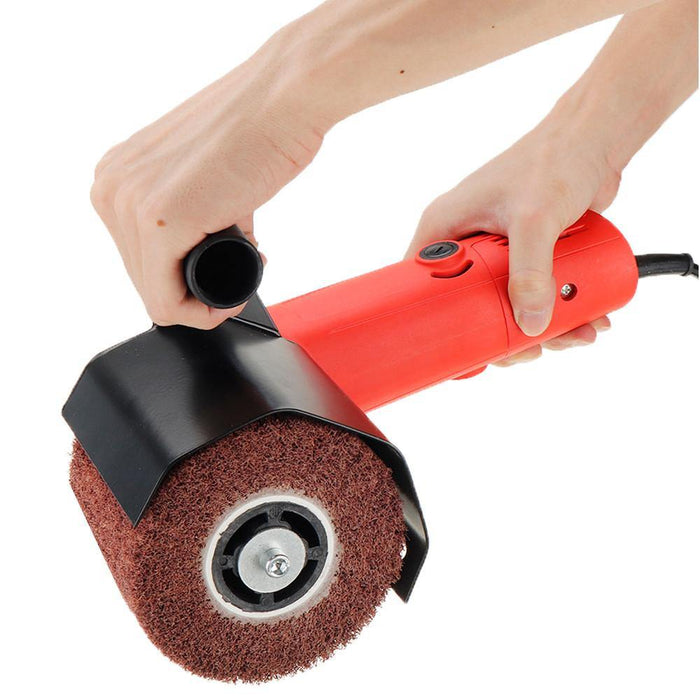 Drillpro Angle Grinder Burnishing Polishing Machine Attachment Metal Steel Wood Sander for 115 125 Angle Grinder