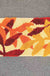 Feblilac Red Leaves Bath Mat