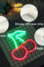 Cherry Neon Signs Led Signs Neon Light Red Room Decor Aesthetic Led Light Fruit Night Light for Bedroom Bar Hotel Party Game Room Wall Art Decoration