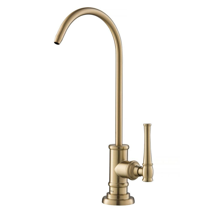 Allyn 100% Lead-Free Kitchen Water Filter Faucet in Brushed Gold, FF-102BG