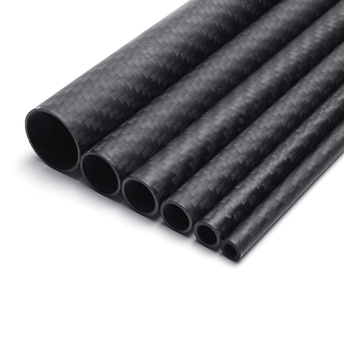 500mm Carbon Fiber Tube From 5mm Up to 20mm Roll Wrapped-Glossy 3K