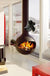 4 Blades Silent Wall Mounted Heat Powered Stove Fan Wood Burner Fireplace EcoFan